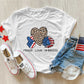 Peace, Love, America , 4th of July Theme T-shirt, Hoodie, Sweatshirt