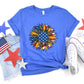 Sunflower USA Flag , 4th of July Theme T-shirt, Hoodie, Sweatshirt