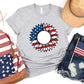 Sunflower American Flag , 4th of July Theme T-shirt, Hoodie, Sweatshirt