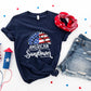 American Sunflower, 4th of July Theme T-shirt, Hoodie, Sweatshirt