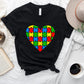 Autism heart, Autism Theme T-shirt, Hoodie, Sweatshirt