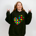 Autism heart pieces, Autism Theme T-shirt, Hoodie, Sweatshirt