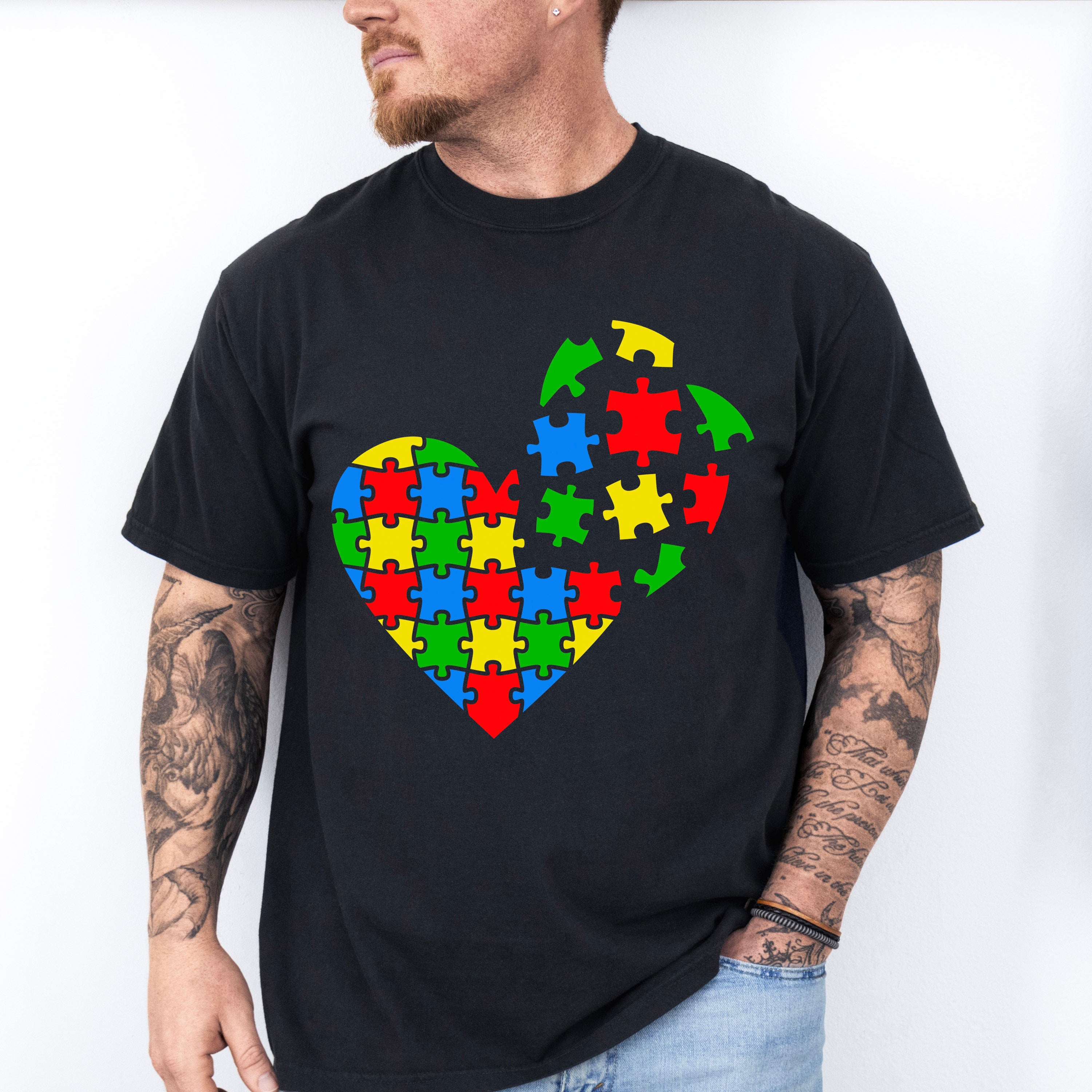 Autism heart pieces, Autism Theme T-shirt, Hoodie, Sweatshirt