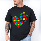 Autism heart pieces, Autism Theme T-shirt, Hoodie, Sweatshirt