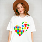 Autism heart pieces, Autism Theme T-shirt, Hoodie, Sweatshirt