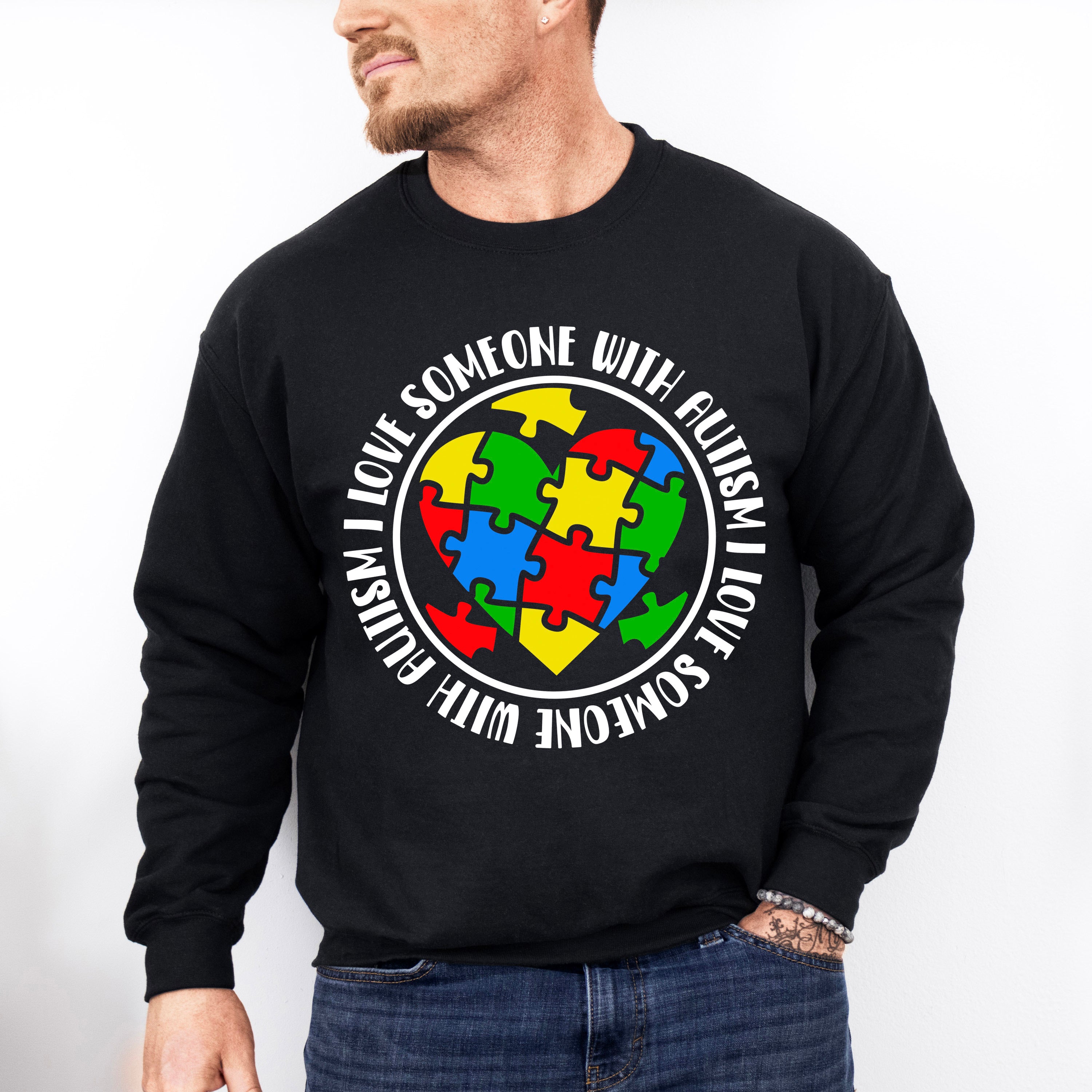 I love someone with Autism, Autism Theme T-shirt, Hoodie, Sweatshirt