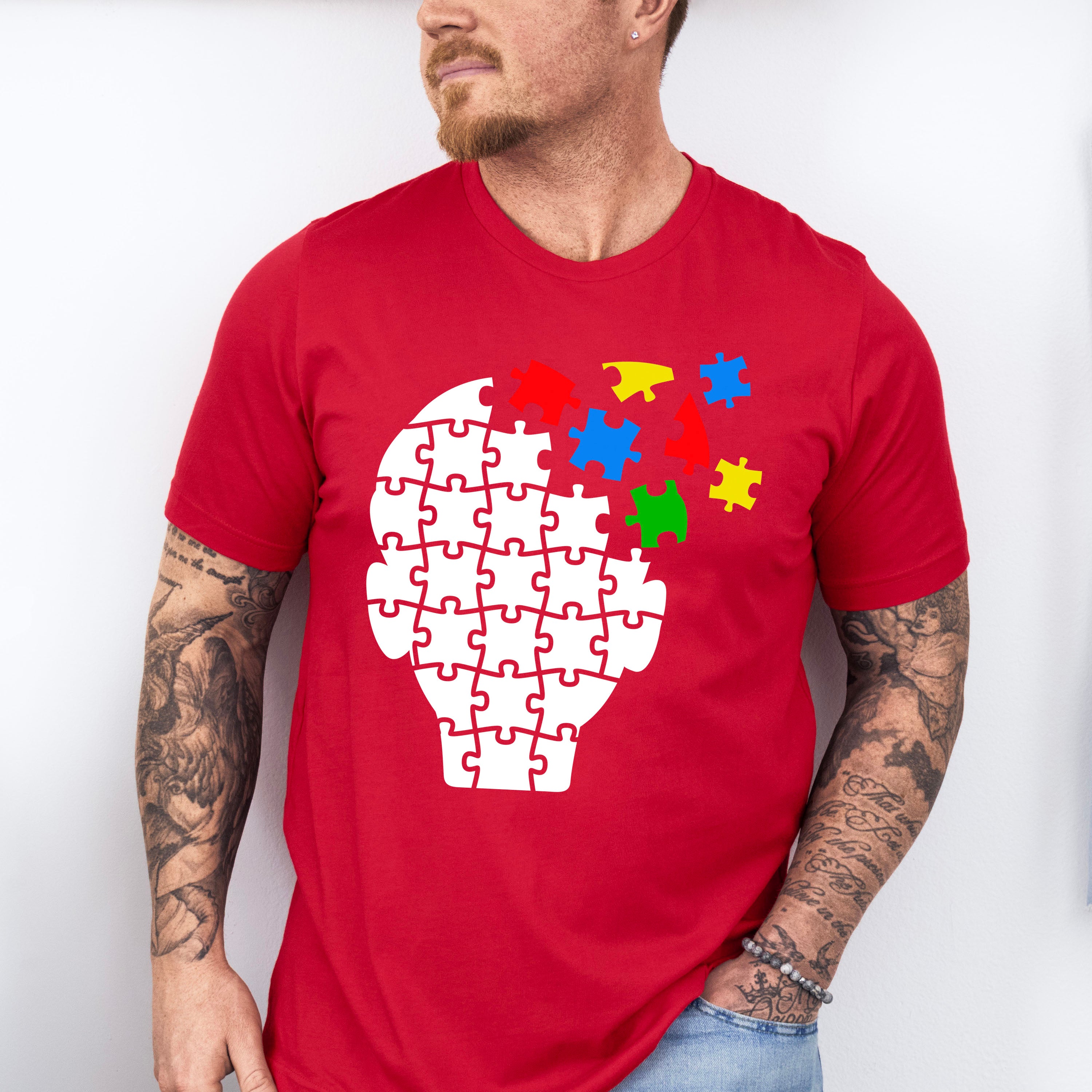 Autism Head, Autism Theme T-shirt, Hoodie, Sweatshirt