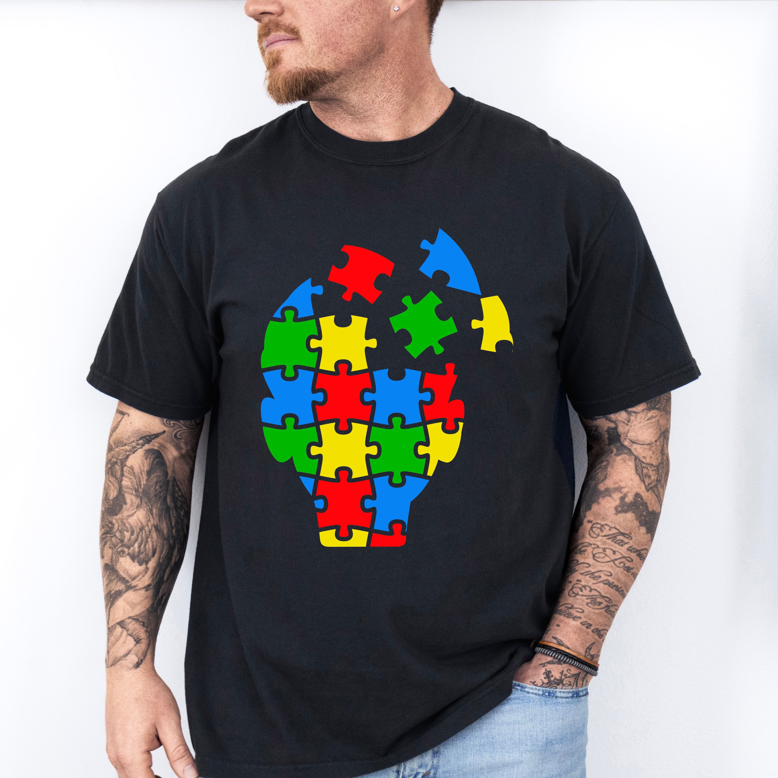 Autism Head, Autism Theme T-shirt, Hoodie, Sweatshirt