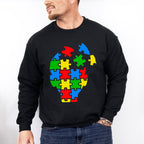 Autism Head, Autism Theme T-shirt, Hoodie, Sweatshirt