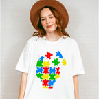 Autism Head, Autism Theme T-shirt, Hoodie, Sweatshirt