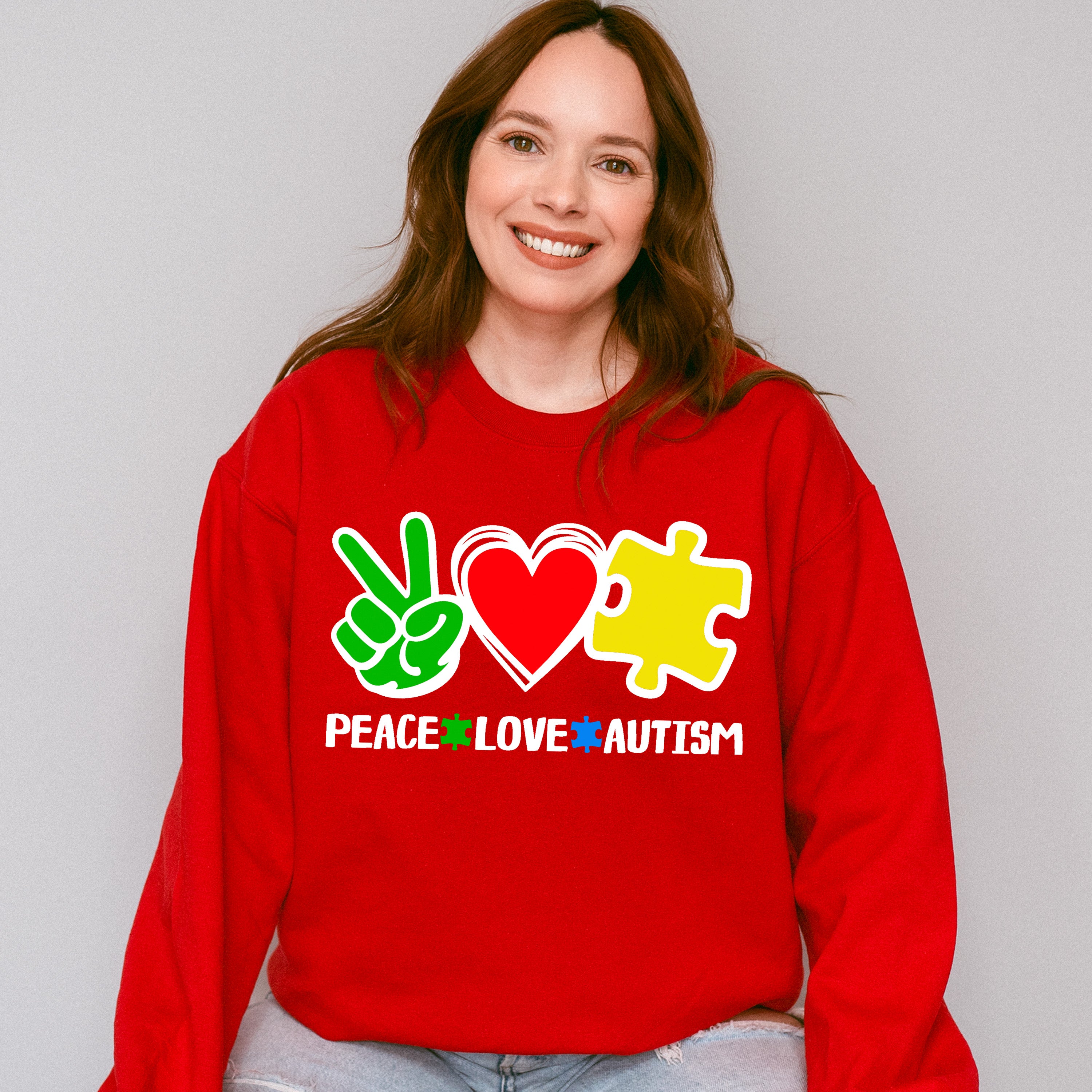 Peace Love Autism, Autism Theme T-shirt, Hoodie, Sweatshirt