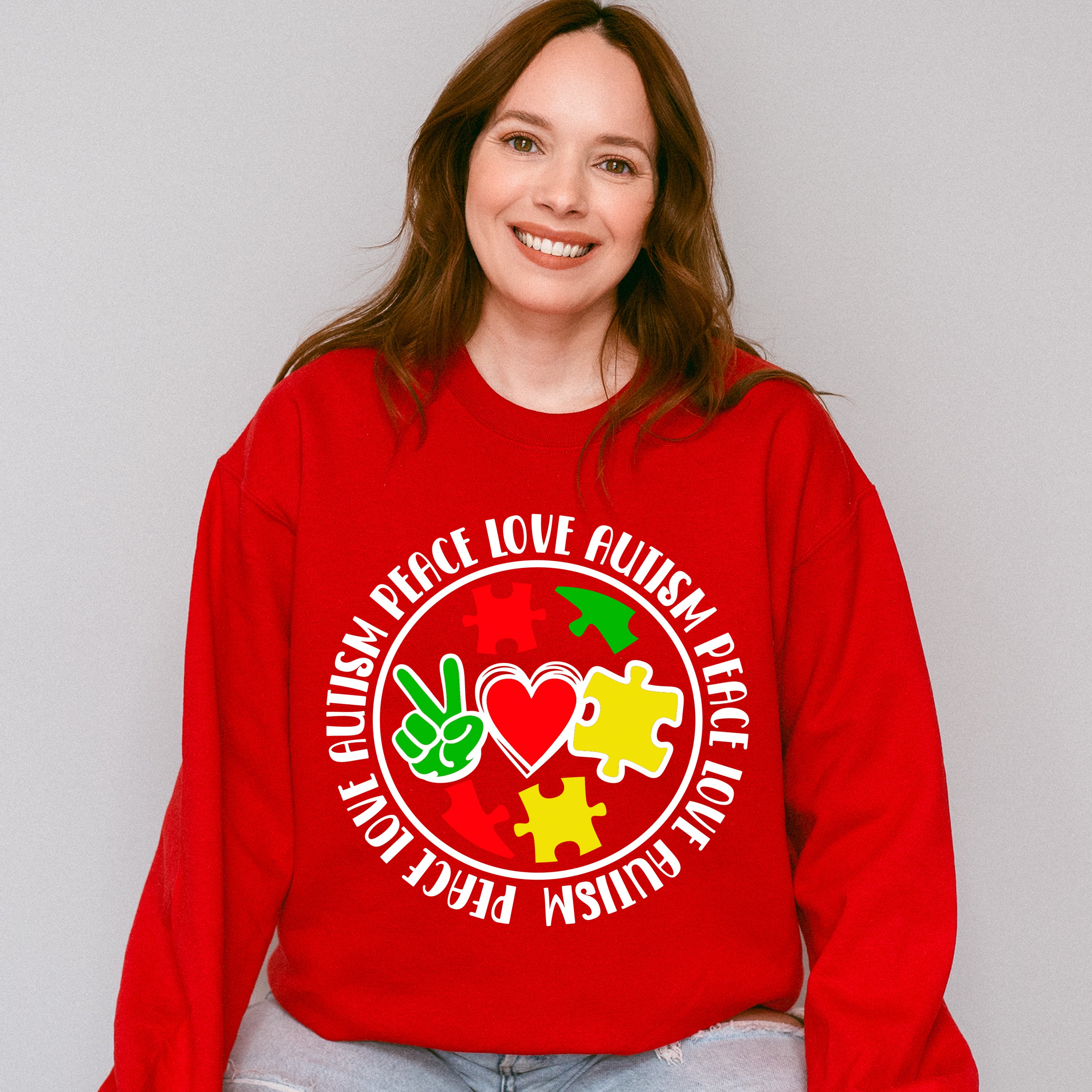 Peace Love Autism, Autism Theme T-shirt, Hoodie, Sweatshirt