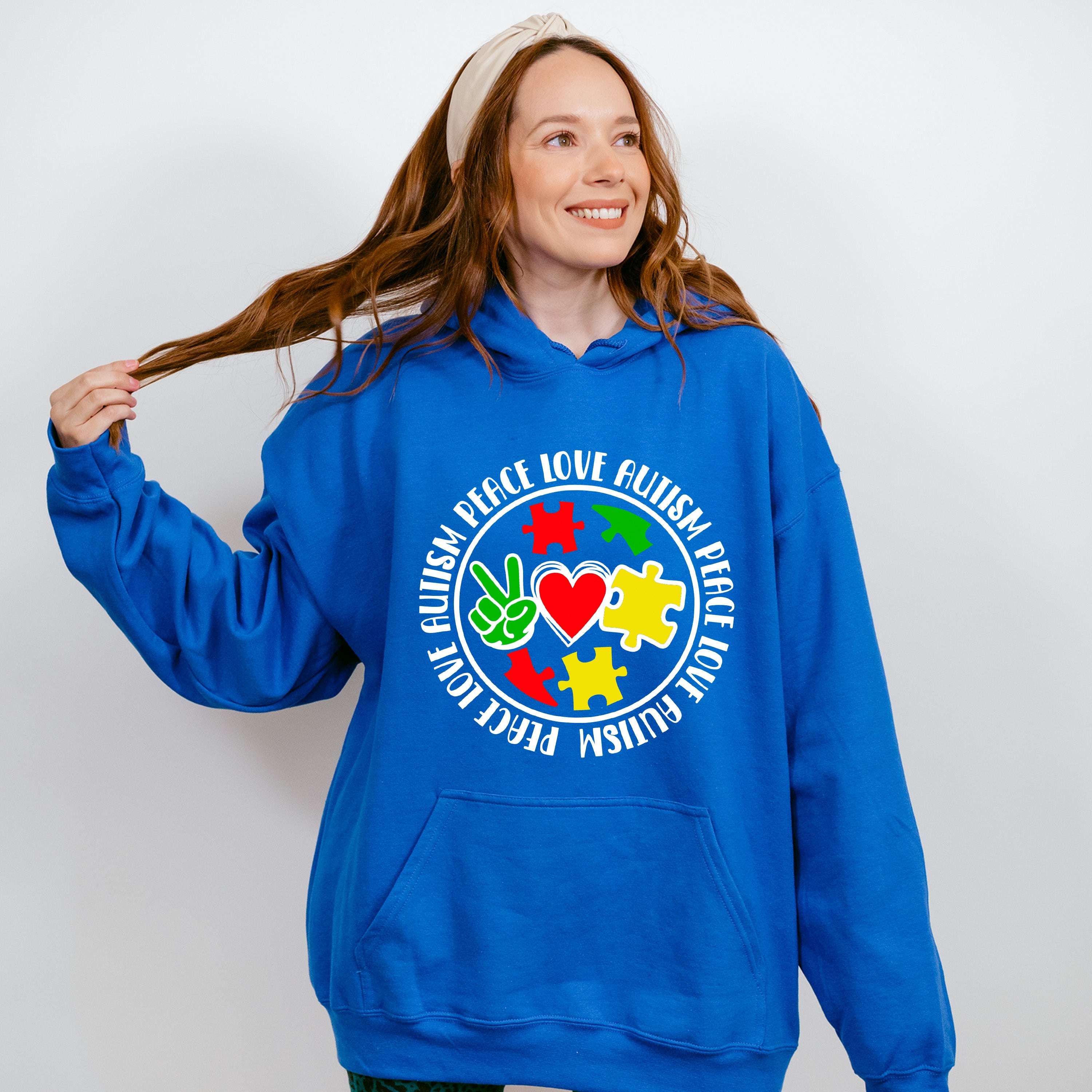 Peace Love Autism, Autism Theme T-shirt, Hoodie, Sweatshirt
