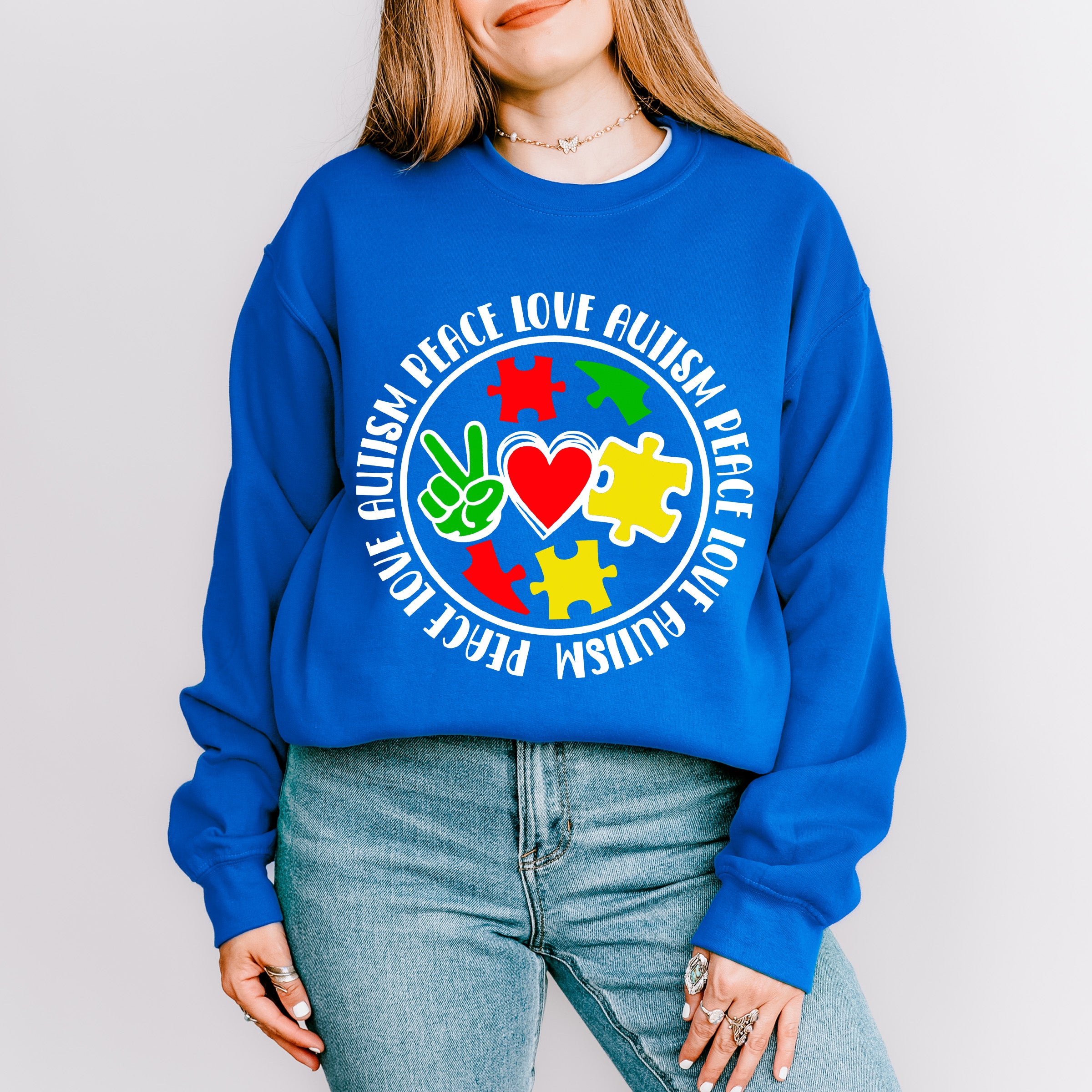 Peace Love Autism, Autism Theme T-shirt, Hoodie, Sweatshirt