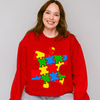 Autism Puzzle Piece, Autism Theme T-shirt, Hoodie, Sweatshirt