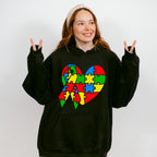 Autism Heart and Ribbon, Autism Theme T-shirt, Hoodie, Sweatshirt