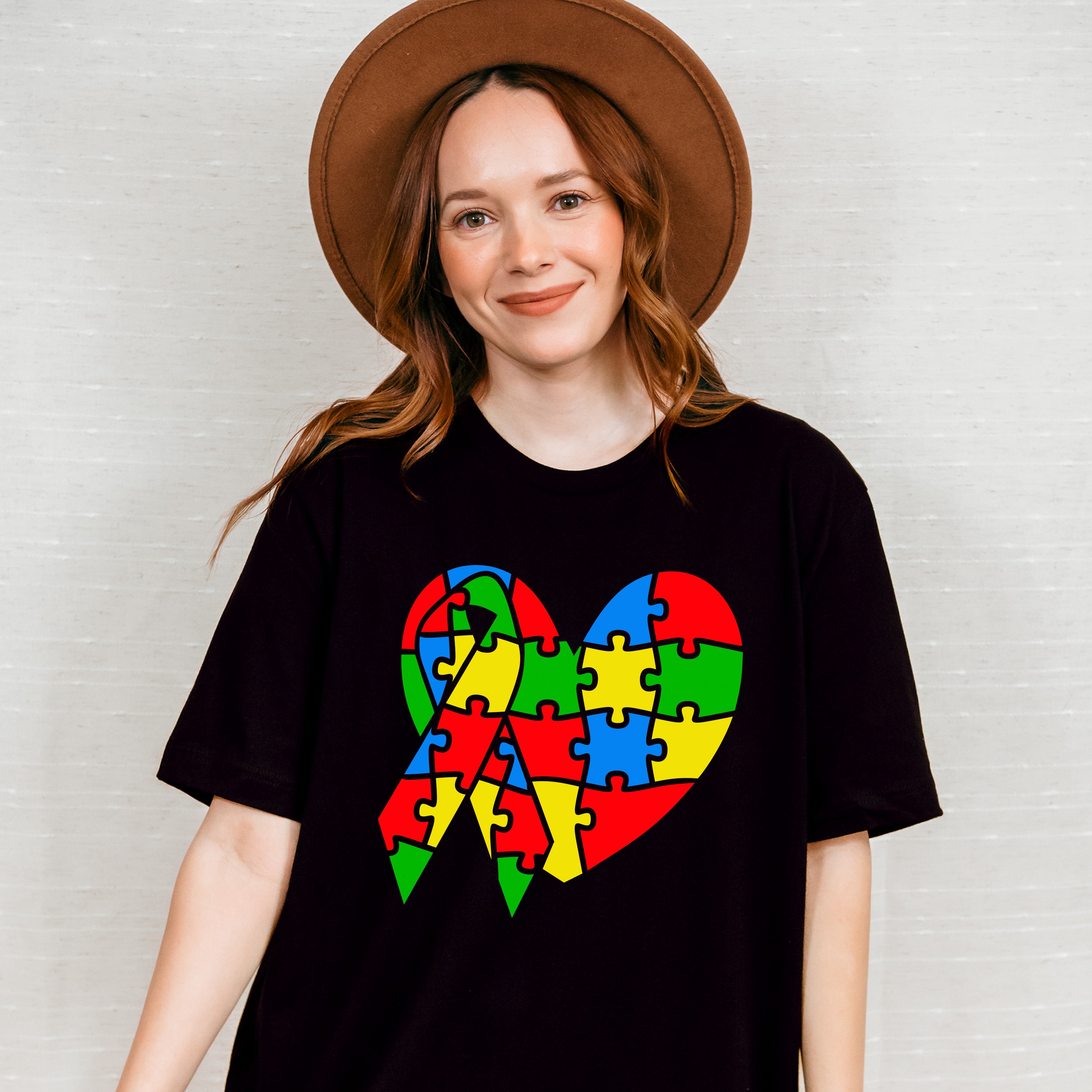 Autism Heart and Ribbon, Autism Theme T-shirt, Hoodie, Sweatshirt