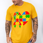 Autism Heart and Ribbon, Autism Theme T-shirt, Hoodie, Sweatshirt