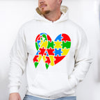Autism Heart and Ribbon, Autism Theme T-shirt, Hoodie, Sweatshirt