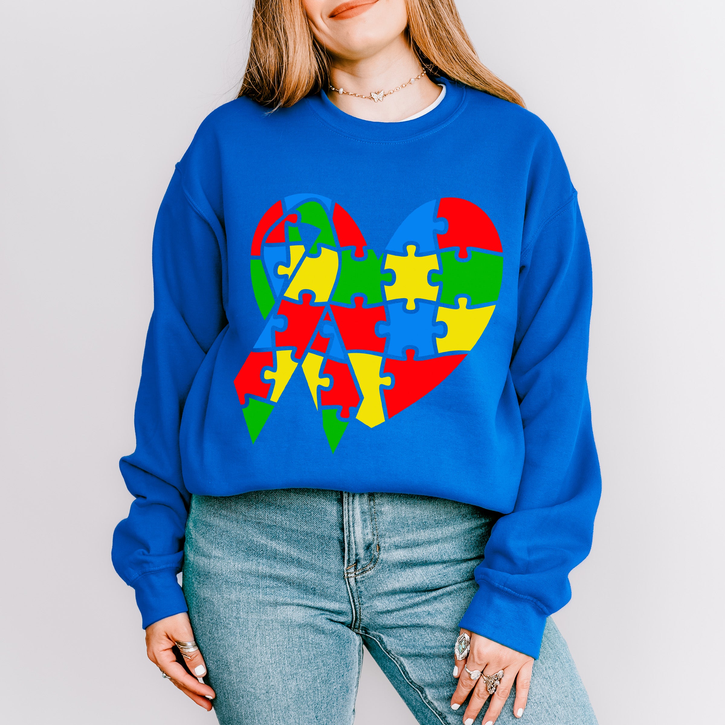 Autism Heart and Ribbon, Autism Theme T-shirt, Hoodie, Sweatshirt