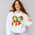 Autism Heart and Ribbon, Autism Theme T-shirt, Hoodie, Sweatshirt