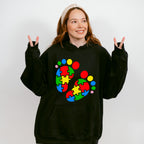 Autism Footprints, Autism Theme T-shirt, Hoodie, Sweatshirt