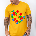 Autism Footprints, Autism Theme T-shirt, Hoodie, Sweatshirt