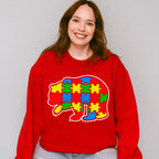 Autism Bear, Autism Theme T-shirt, Hoodie, Sweatshirt