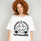 Different Is Beautiful, Autism Theme T-shirt, Hoodie, Sweatshirt