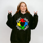 Autism Puzzle Heart, Autism Theme T-shirt, Hoodie, Sweatshirt