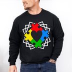 Autism Puzzle Heart, Autism Theme T-shirt, Hoodie, Sweatshirt