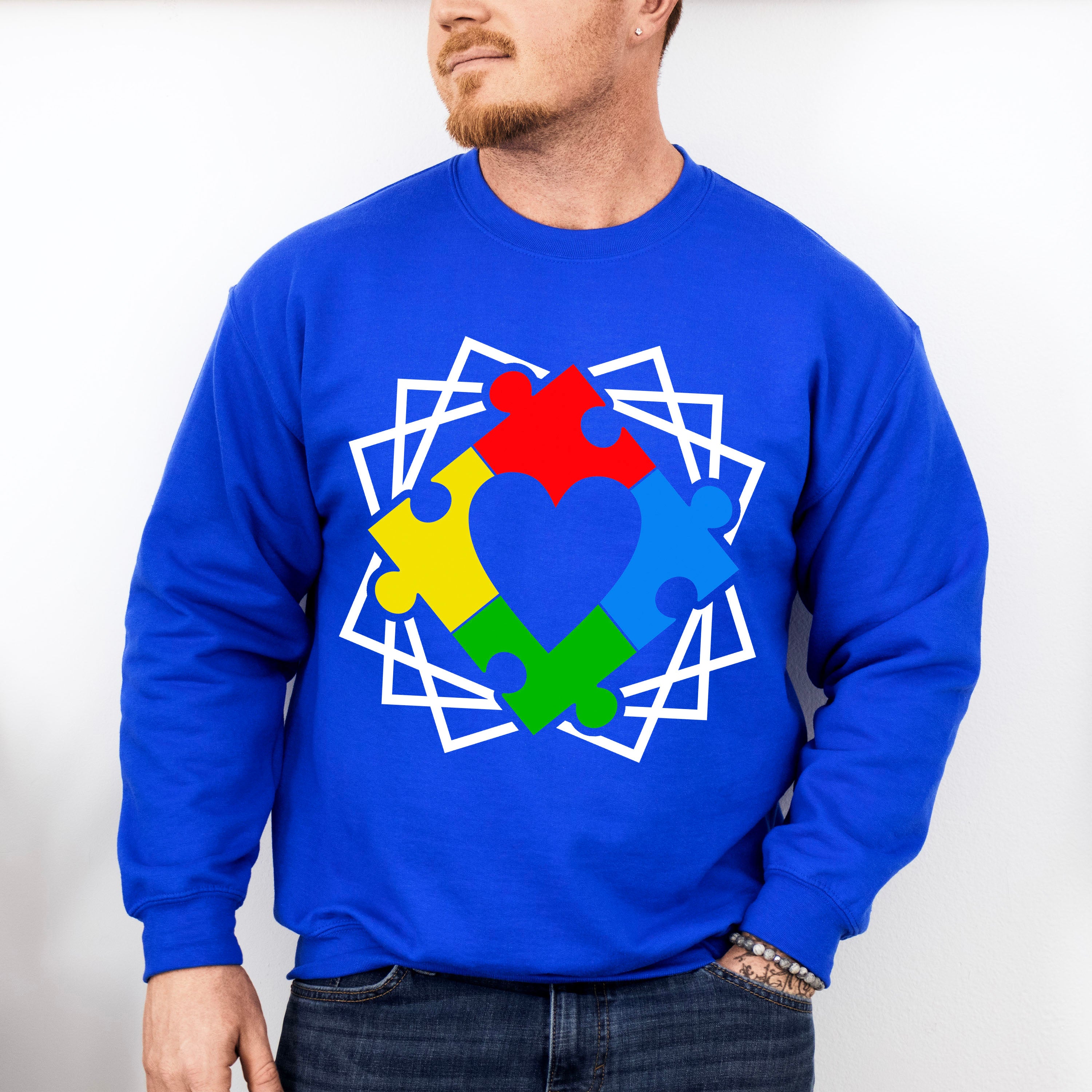 Autism Puzzle Heart, Autism Theme T-shirt, Hoodie, Sweatshirt
