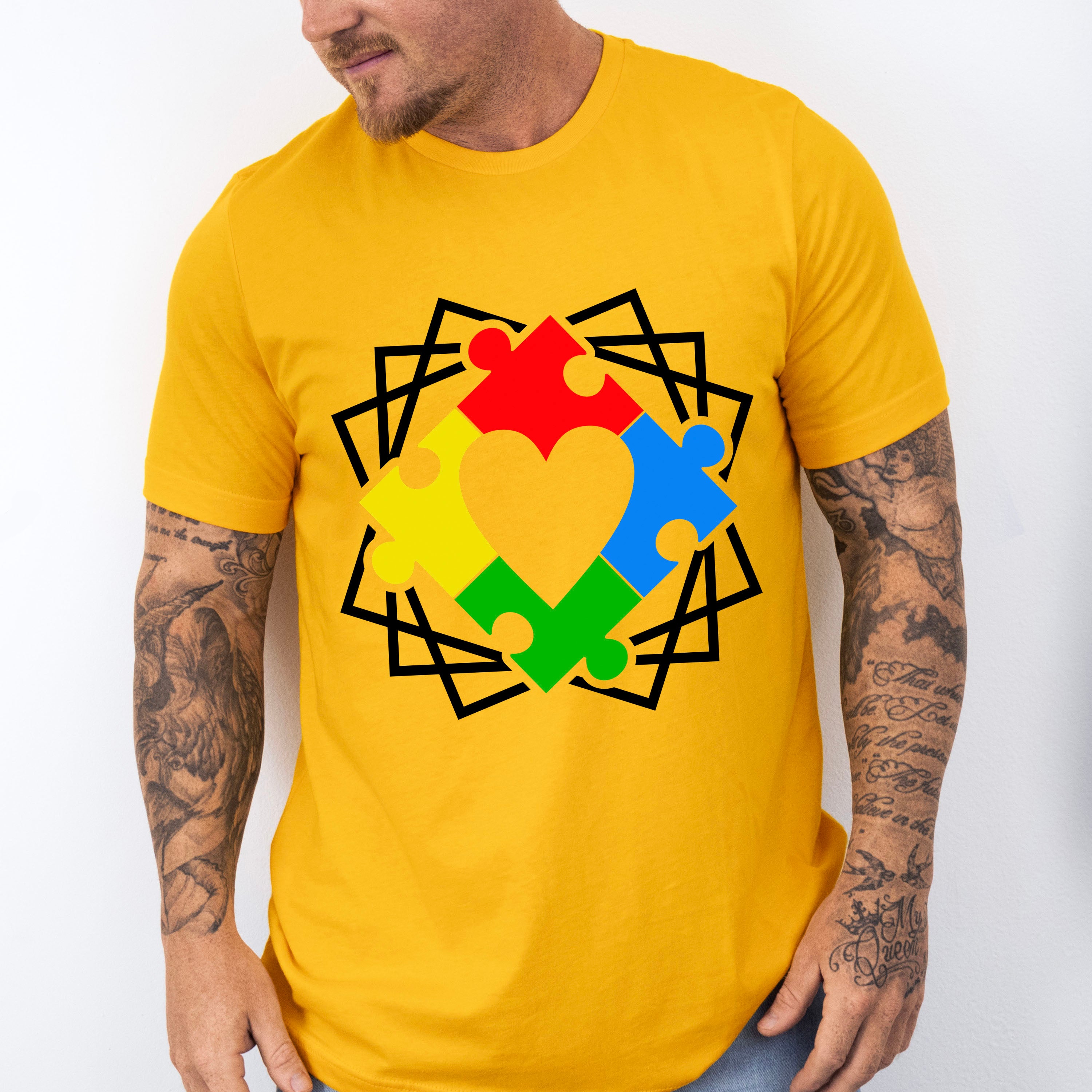 Autism Puzzle Heart, Autism Theme T-shirt, Hoodie, Sweatshirt