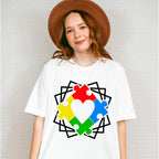 Autism Puzzle Heart, Autism Theme T-shirt, Hoodie, Sweatshirt