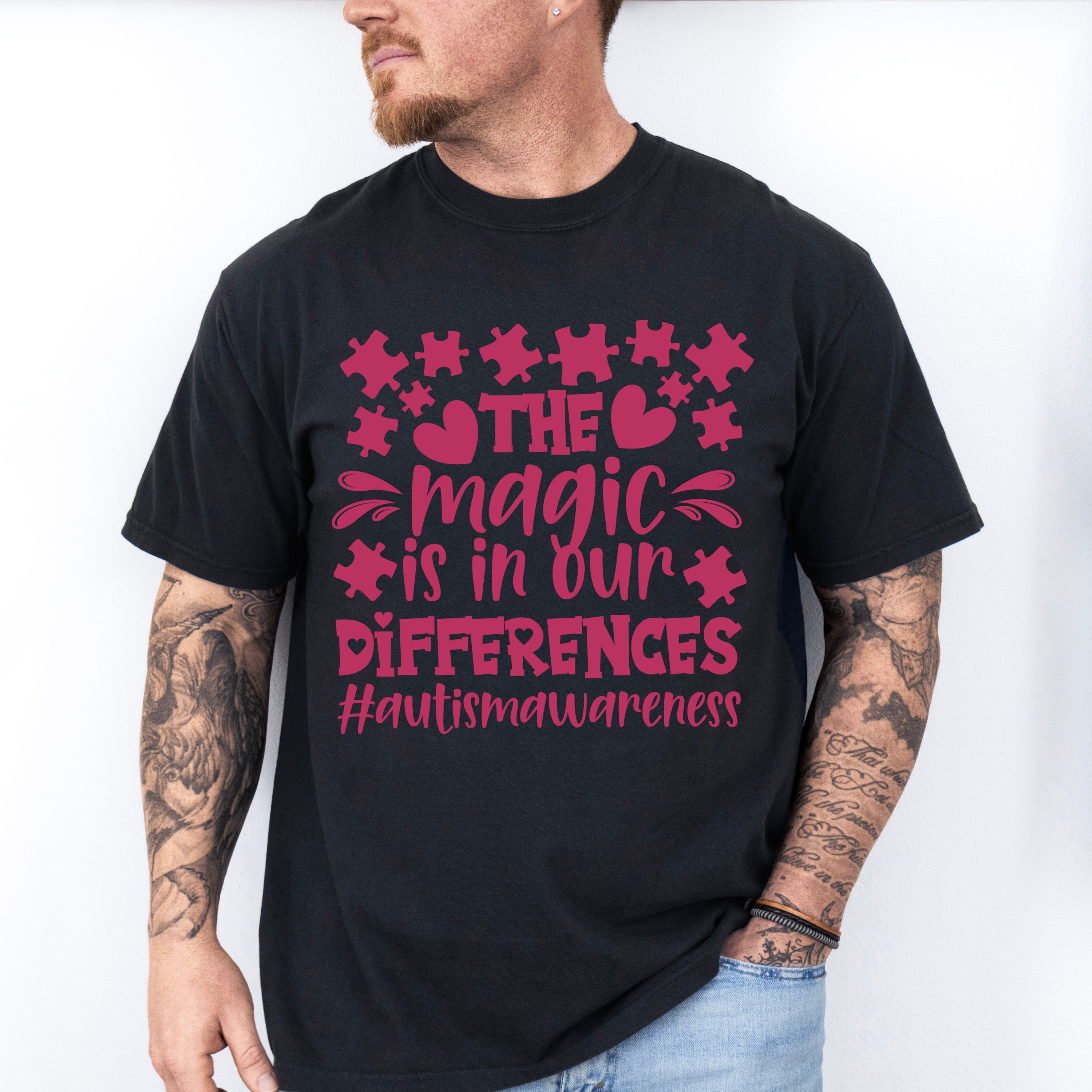The Magic Is In Our Differences, Autism Theme T-shirt, Hoodie, Sweatshirt