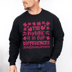 The Magic Is In Our Differences, Autism Theme T-shirt, Hoodie, Sweatshirt