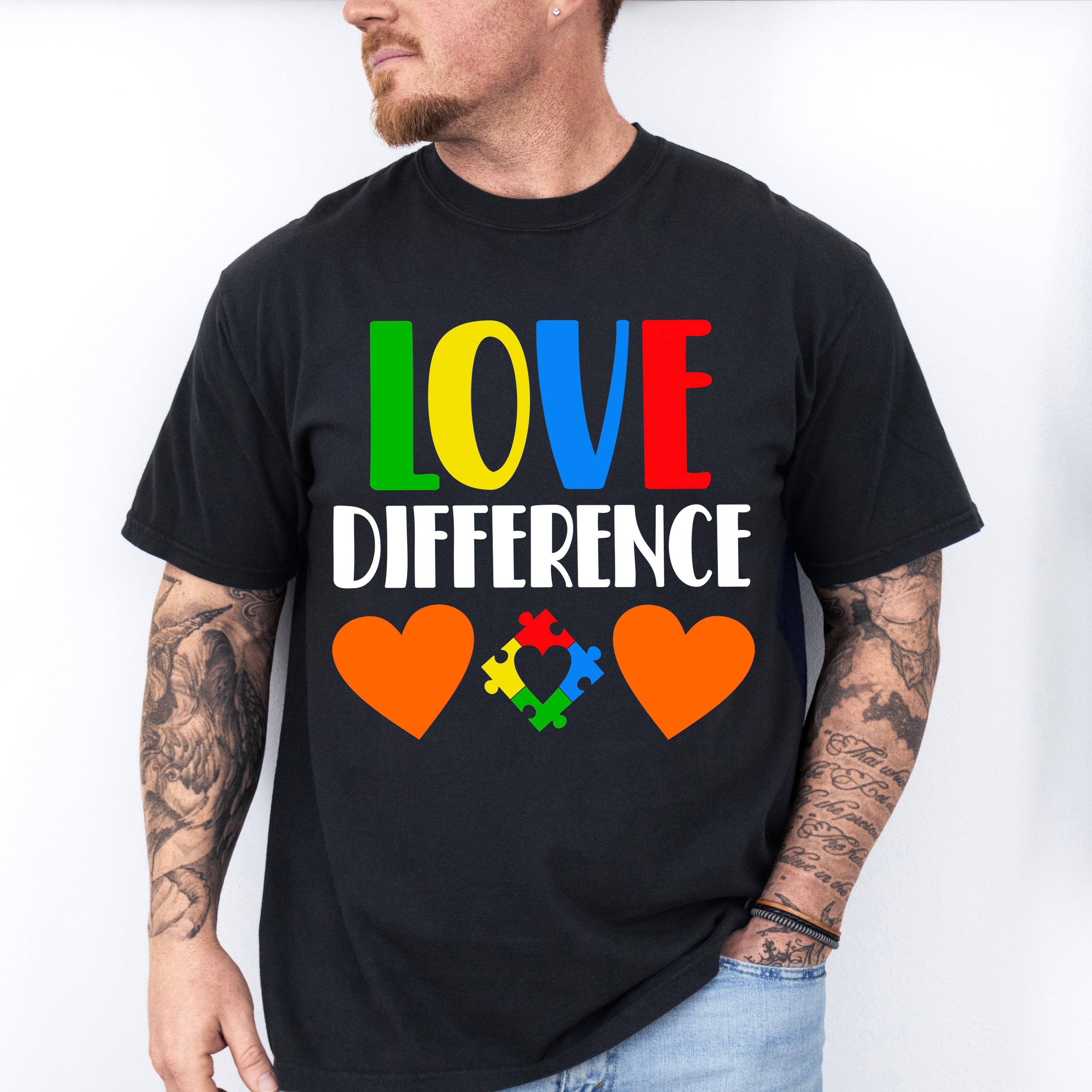 Love Difference, Autism Theme T-shirt, Hoodie, Sweatshirt