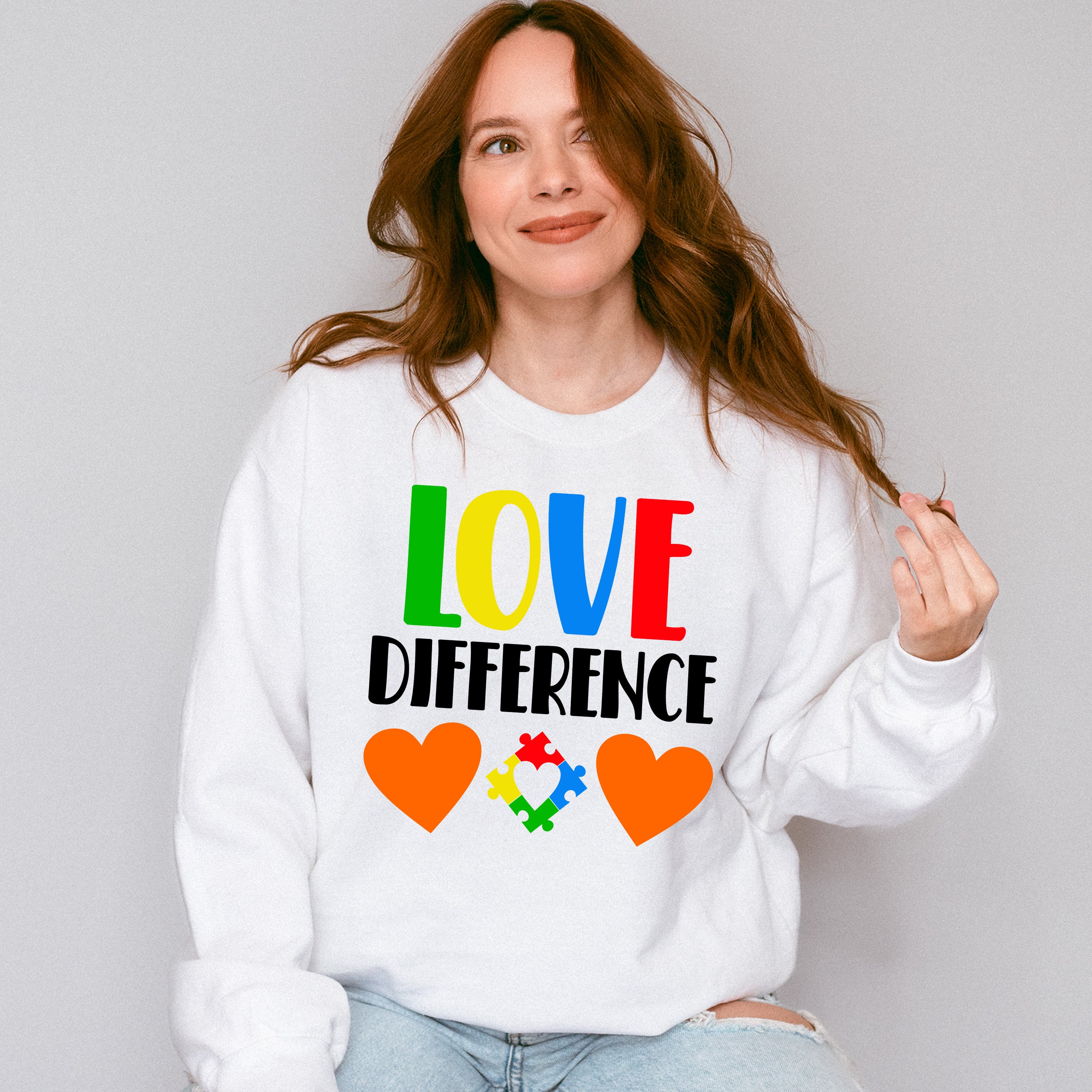 Love Difference, Autism Theme T-shirt, Hoodie, Sweatshirt