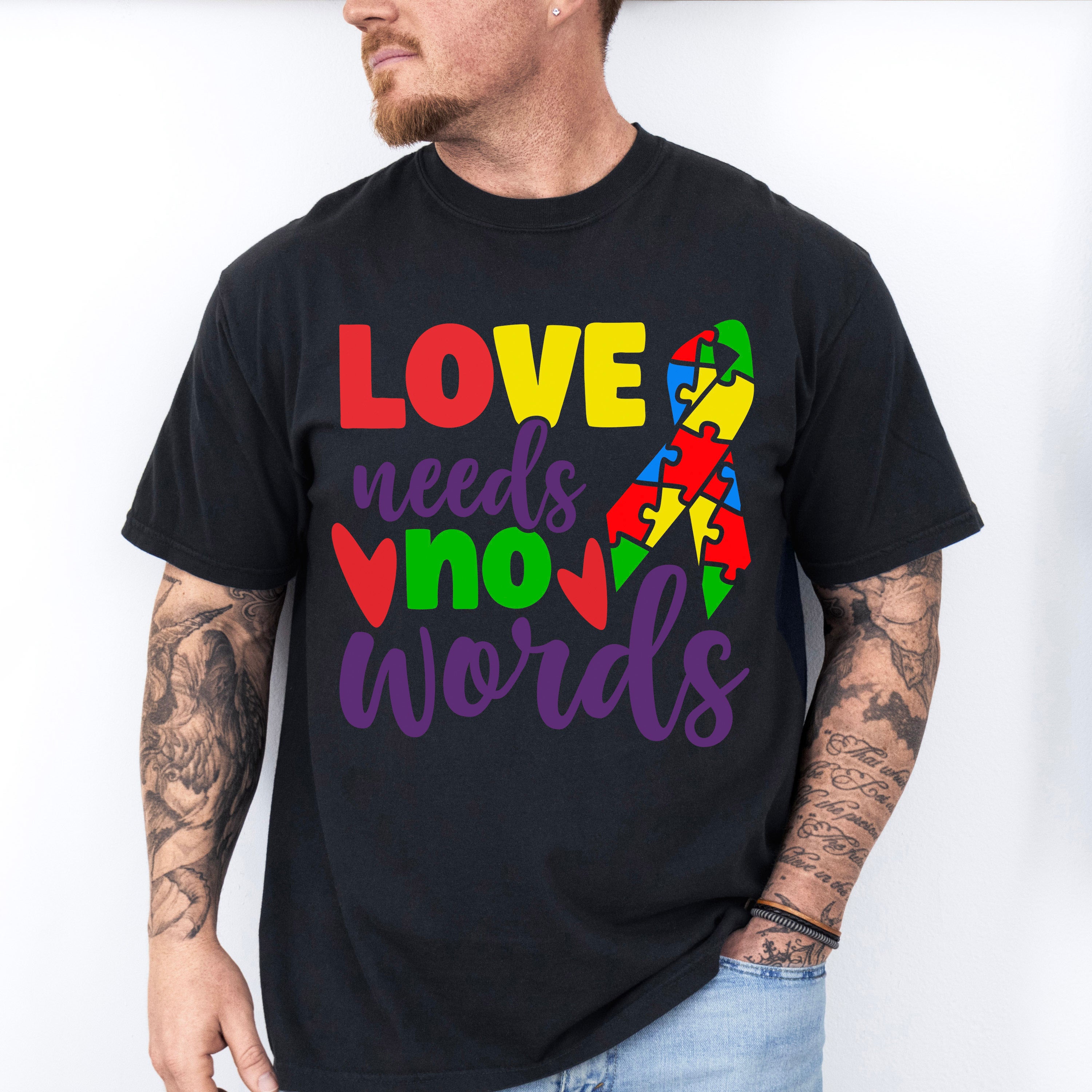 Love Needs No Words, Autism Theme T-shirt, Hoodie, Sweatshirt
