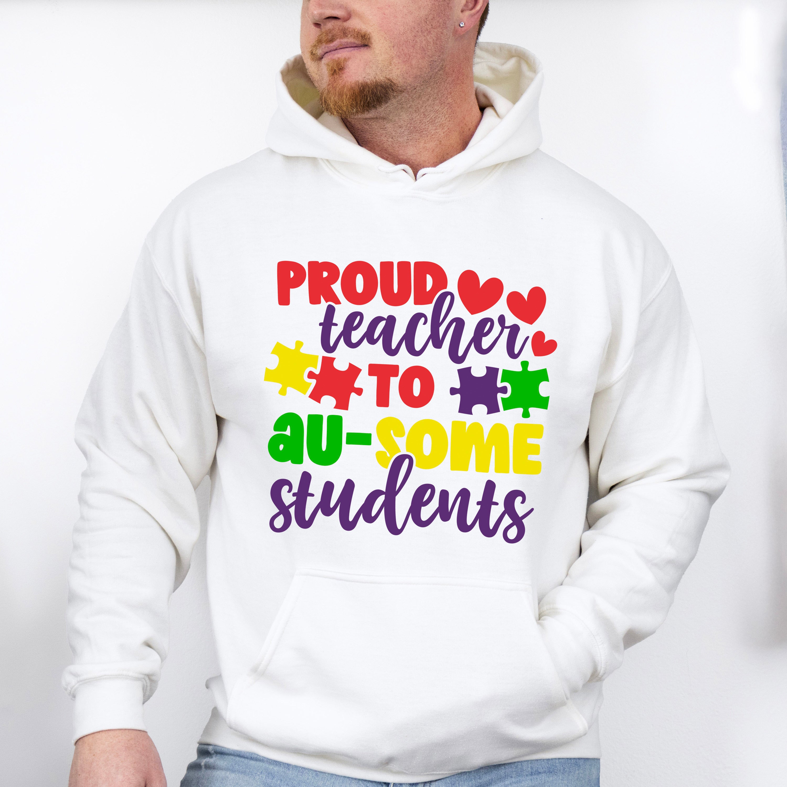 Proud Teacher To Au-some Students, Autism Theme T-shirt, Hoodie, Sweatshirt