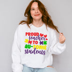 Proud Teacher To Au-some Students, Autism Theme T-shirt, Hoodie, Sweatshirt