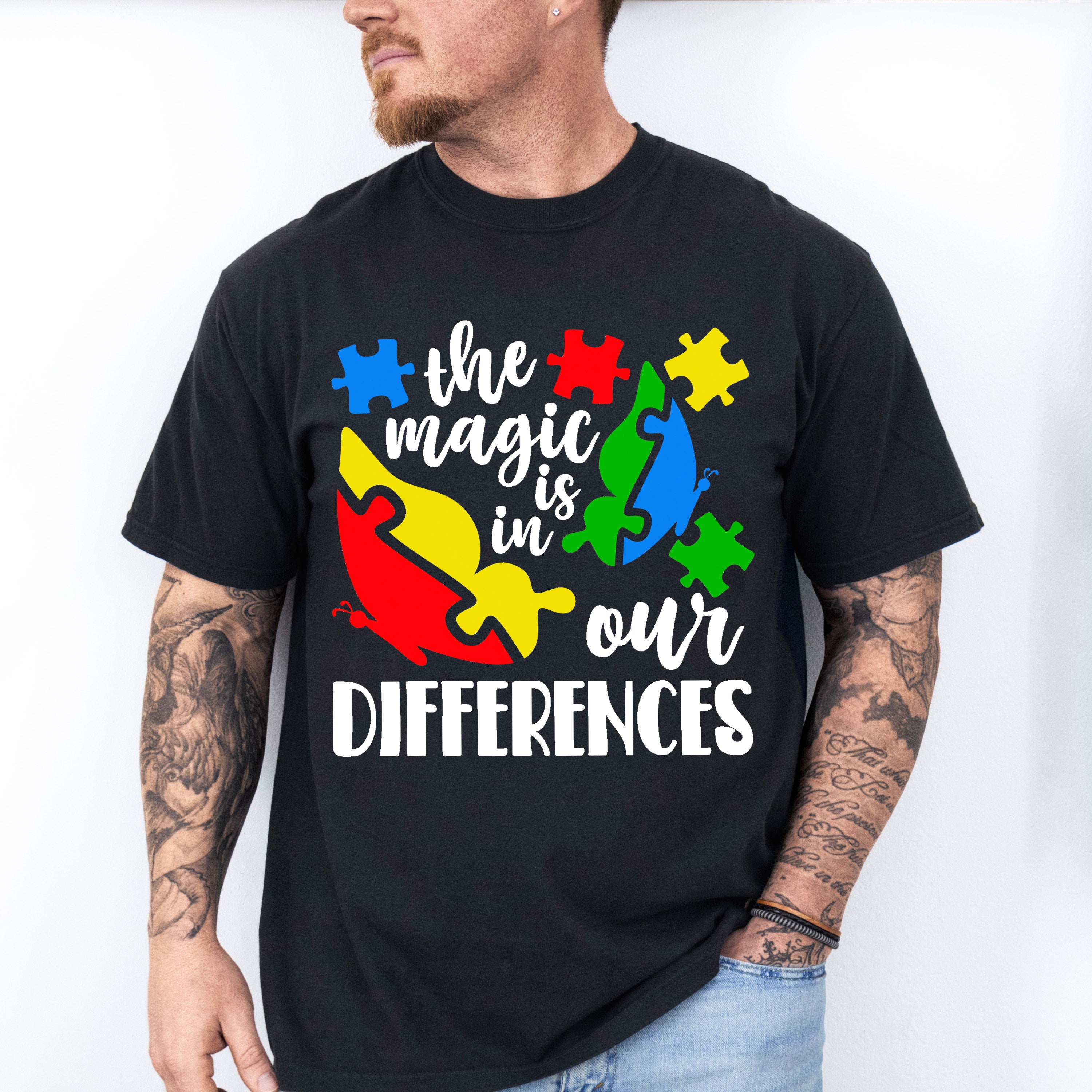 The Magic is In Our Differences, Autism Theme T-shirt, Hoodie, Sweatshirt