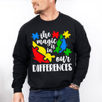 The Magic is In Our Differences, Autism Theme T-shirt, Hoodie, Sweatshirt