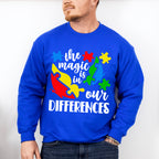 The Magic is In Our Differences, Autism Theme T-shirt, Hoodie, Sweatshirt
