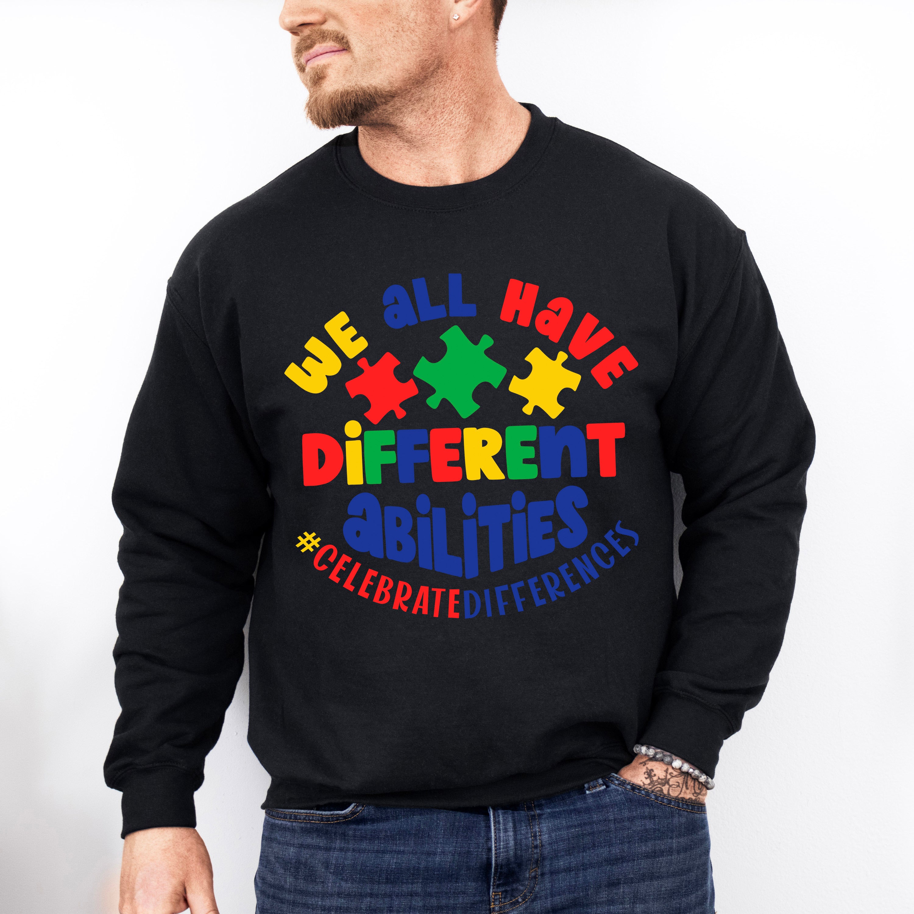 We All Have Different Abilities, Autism Theme T-shirt, Hoodie, Sweatshirt