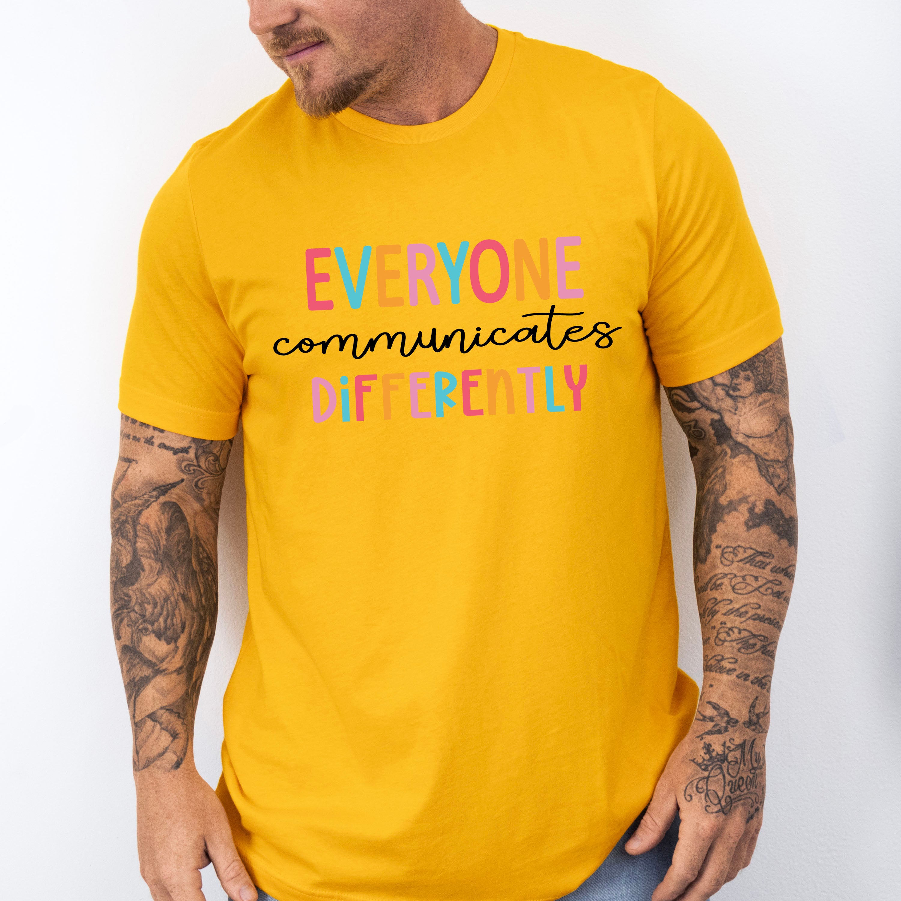 Everyone Communicates Differently, Autism Theme T-shirt, Hoodie, Sweatshirt