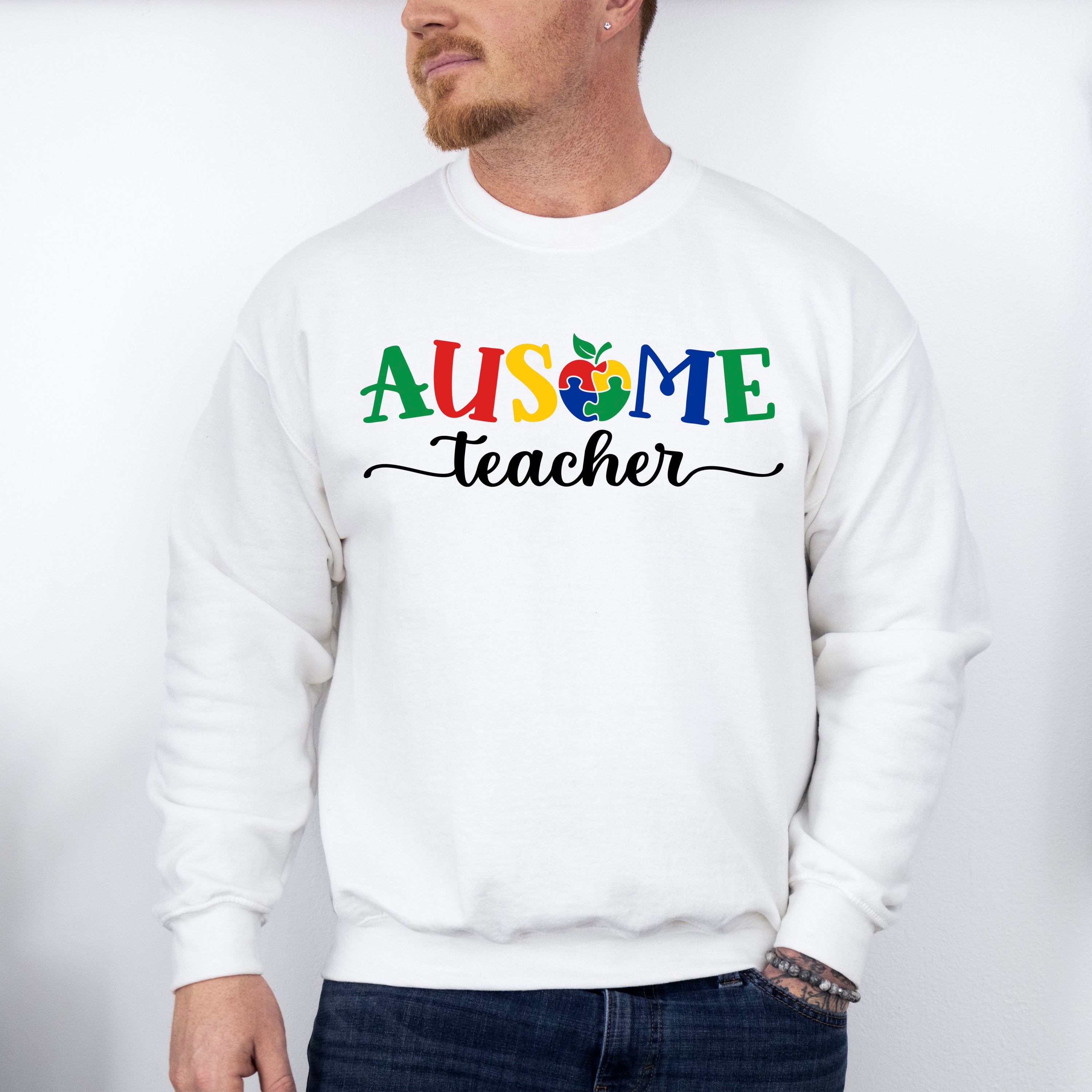 Ausome Teacher, Autism Theme T-shirt, Hoodie, Sweatshirt