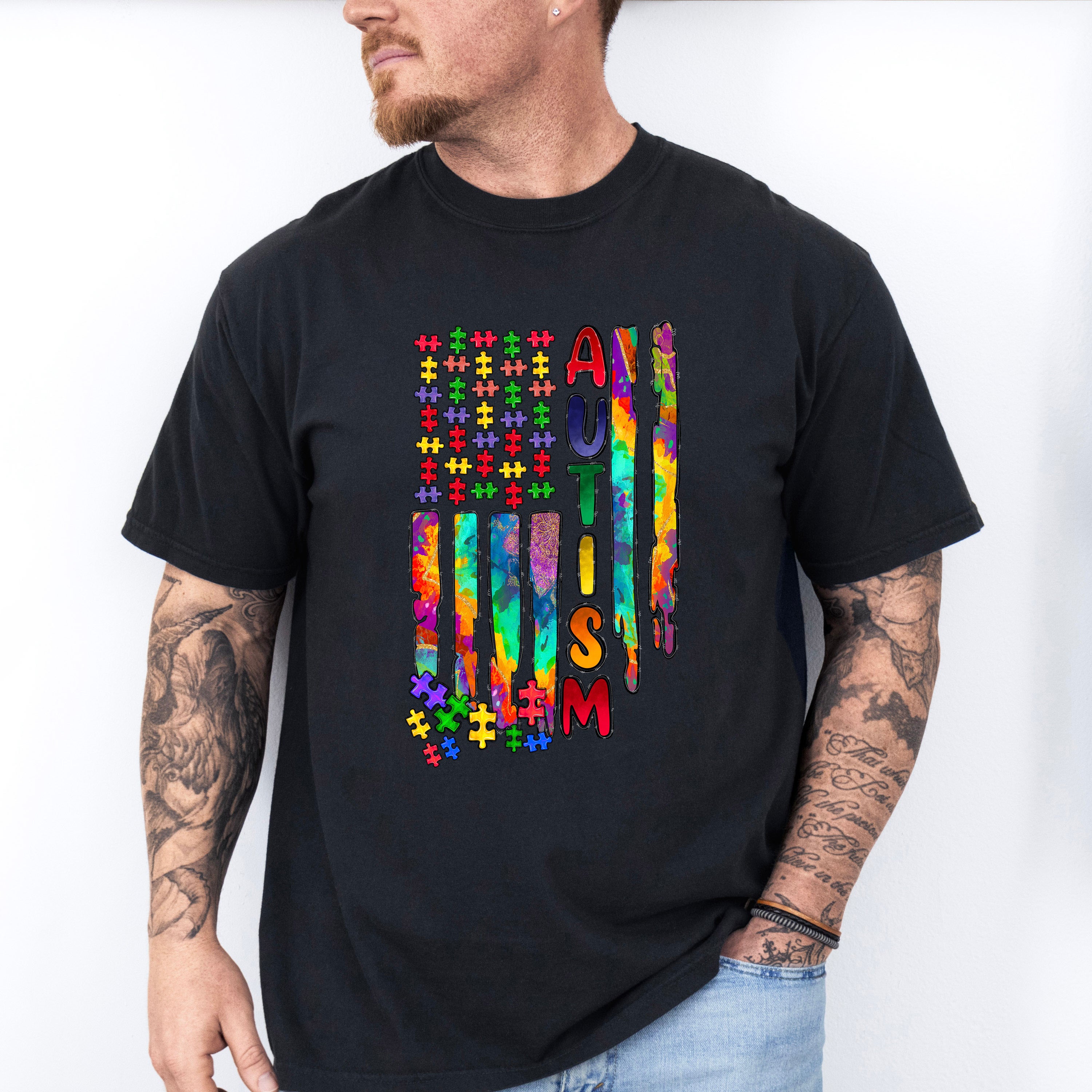 Autism Flag, Autism Theme T-shirt, Hoodie, Sweatshirt