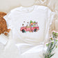 Bunny Truck Easter Day Unisex Crewneck T-Shirt Sweatshirt Hoodie