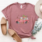 Bunny Truck Easter Day Unisex Crewneck T-Shirt Sweatshirt Hoodie